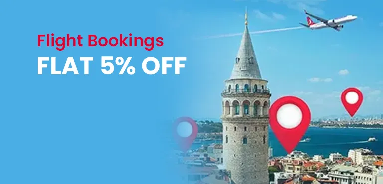 Across Site - Flat 5% Off On Flight Bookings