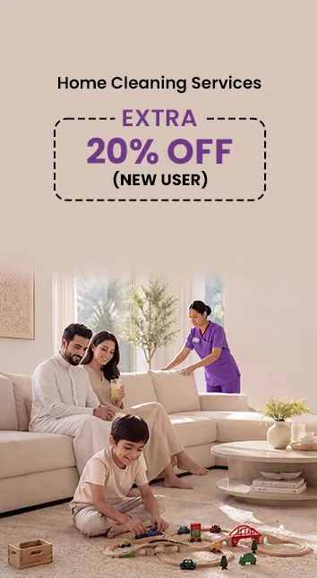 KSA - Extra 20% New Users OFF On Home Cleaning Services
